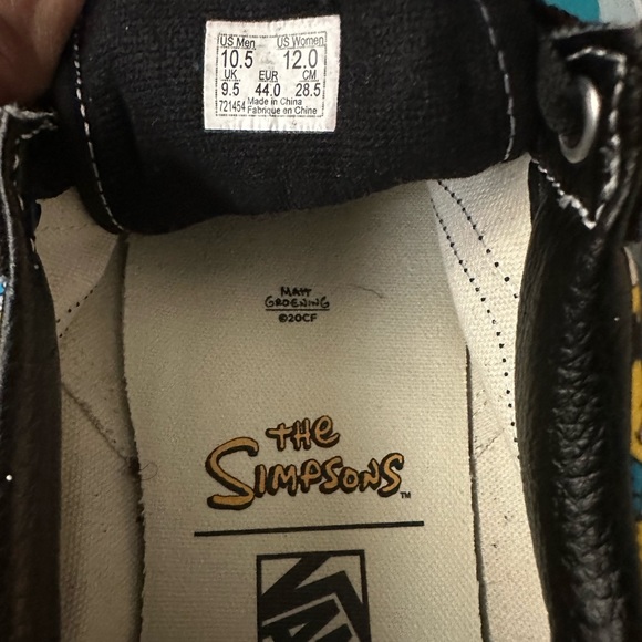 Limited Edition Bart Simpson Vans (M10.5) - Picture 2 of 10